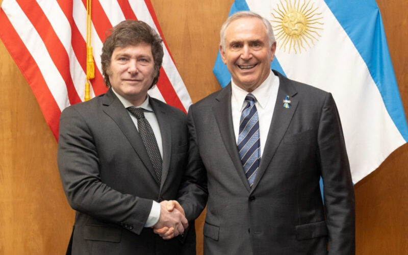 Javier Milei Junto A Marc Stanley