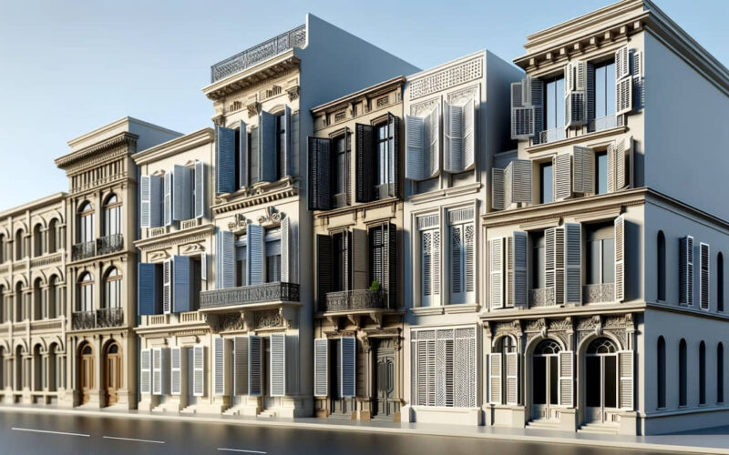 Louvers En Un Edificio